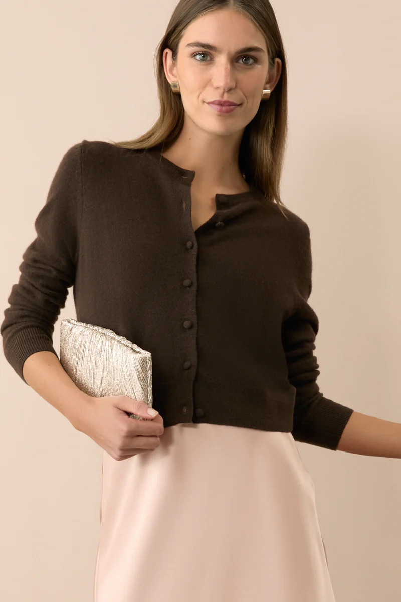 Chocolate Cashmere Riley Cardigan | Tuckernuck (US)
