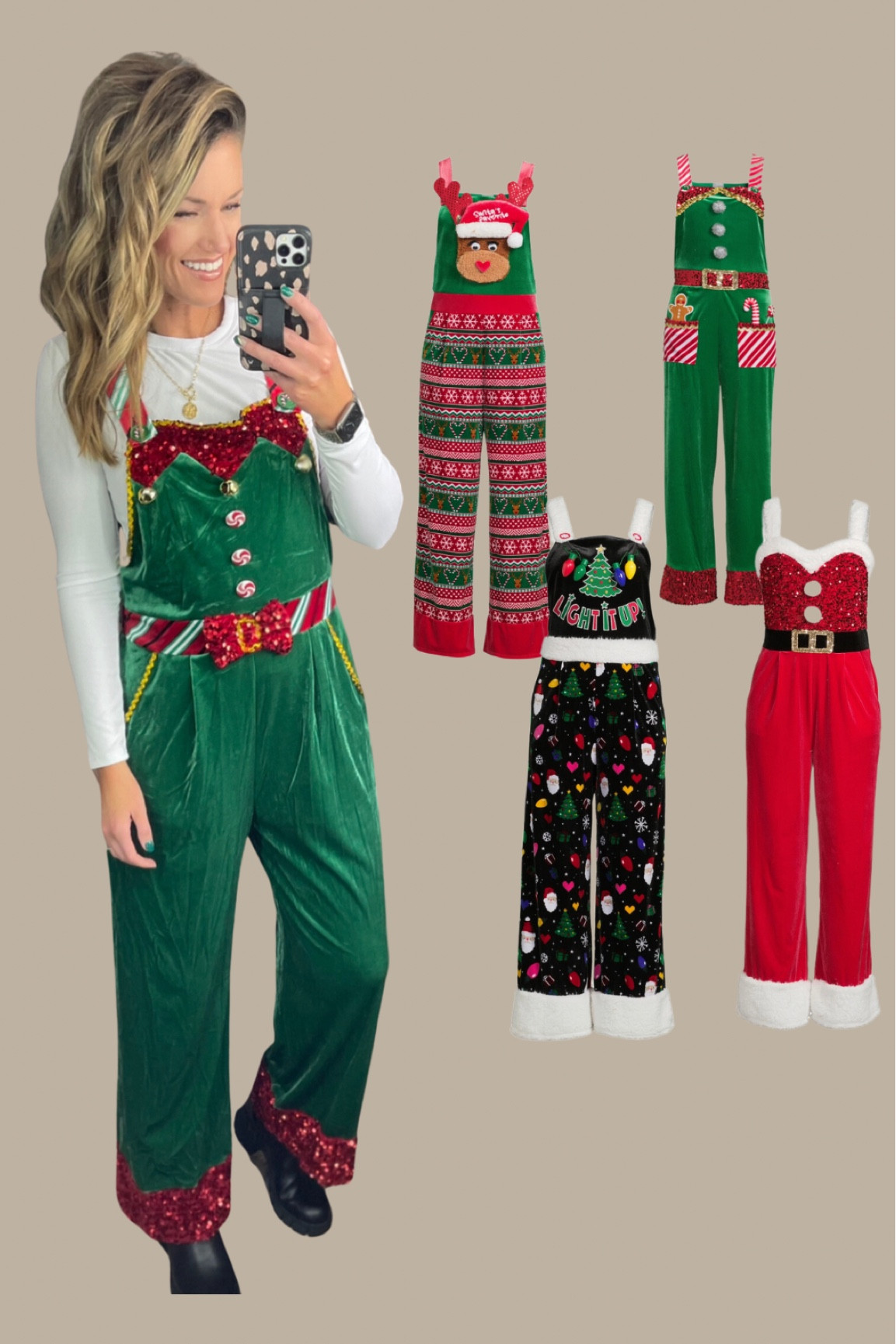 Walmart brought back these festive overalls this year. Wearing large, juniors sizing  

#LTKSeasonal #LTKHoliday