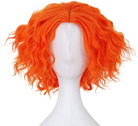 Mersi Short Orange Wigs for Costume Orange Anime Wigs for Party Halloween S077O | Amazon (US)