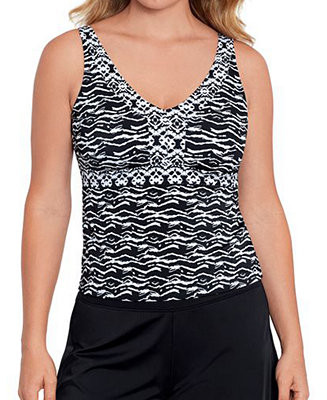 Swim Solutions Women's Printed Tankini Top & Swim Shorts, Created for Macy's & Reviews - Swimsuit... | Macys (US)