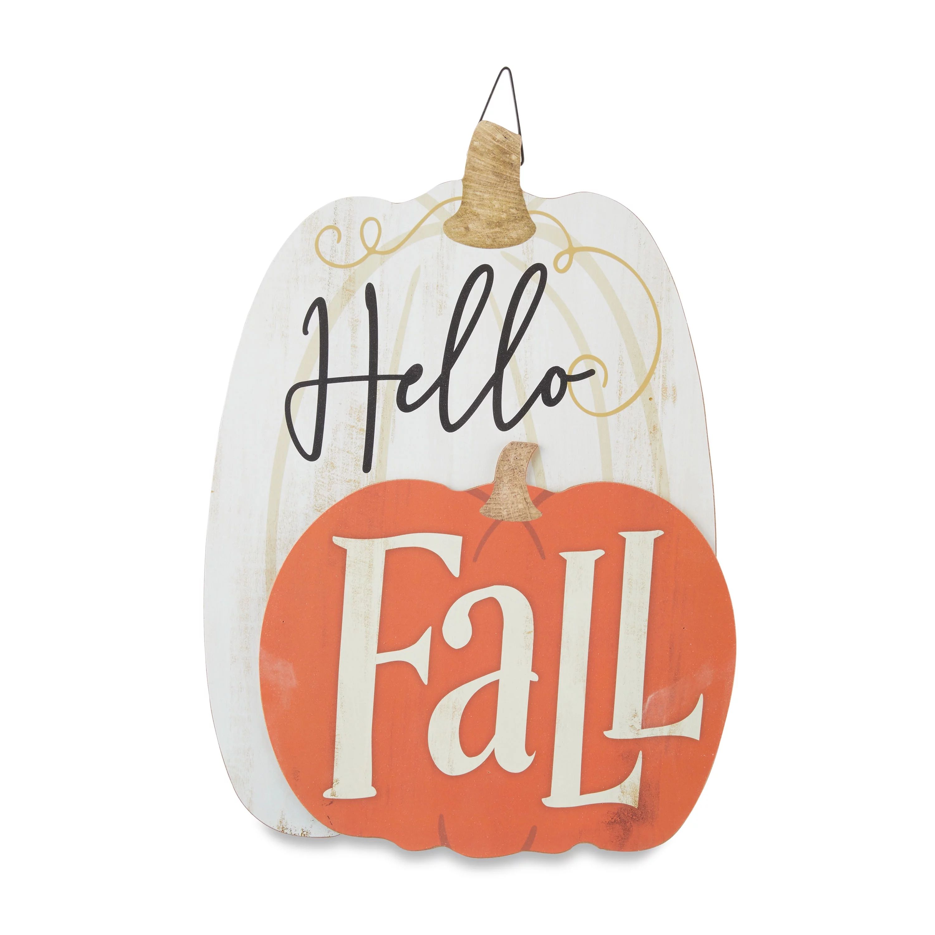 Harvest Hanging Sign Decoration, Hello Fall, 10 inch x 14 inch, Way to Celebrate | Walmart (US)