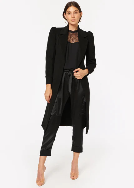 Emersyn Coat Black | CAMI NYC