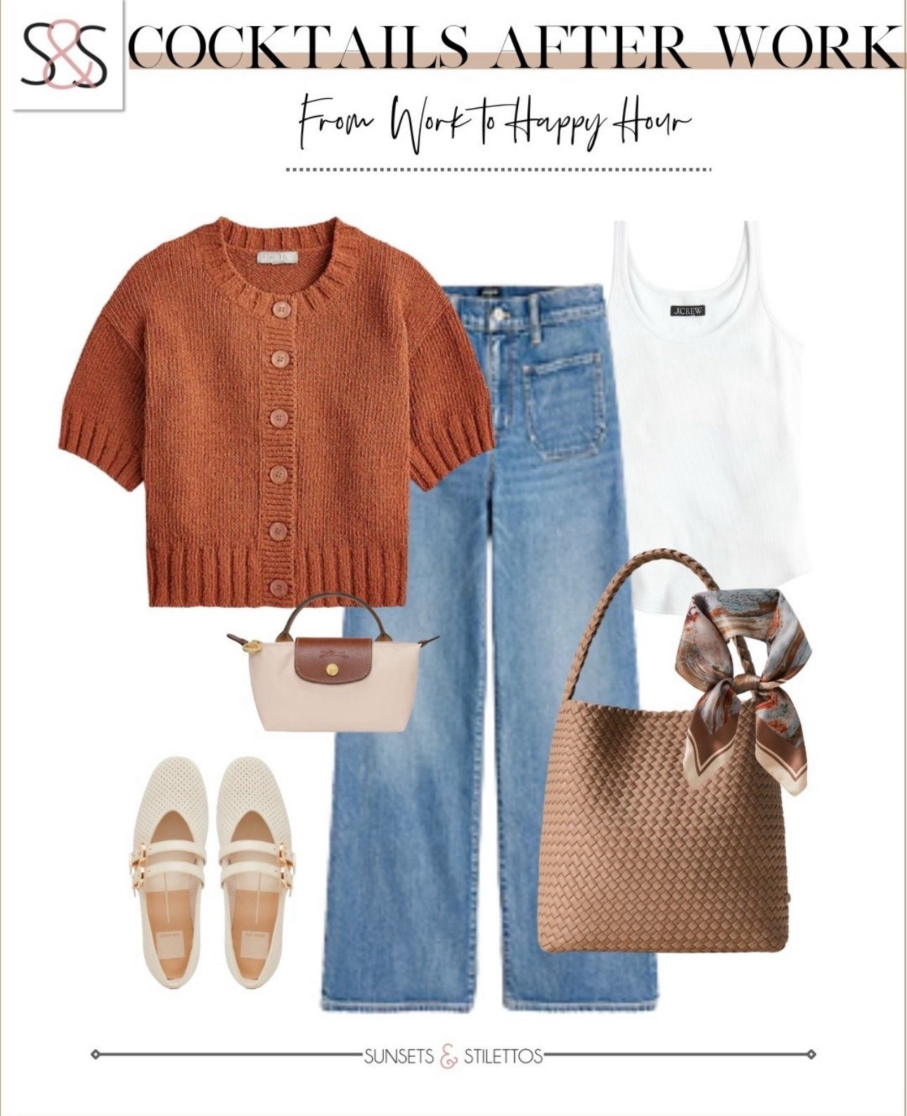 The short sleeve cardigan is perfect for work to the weekend! These flats are amazing with wide leg jeans for casual office wear!

Sunsets and Stilettos, workwear, Mary Jane

#LTKStyleTip #LTKOver40 #LTKWorkwear