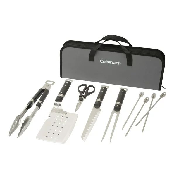 Cuisinart® Chef?s Classic 10 Piece Stainless Steel Grill Set - Spatula, Tongs, Fork, Knife, Shea... | Walmart (US)