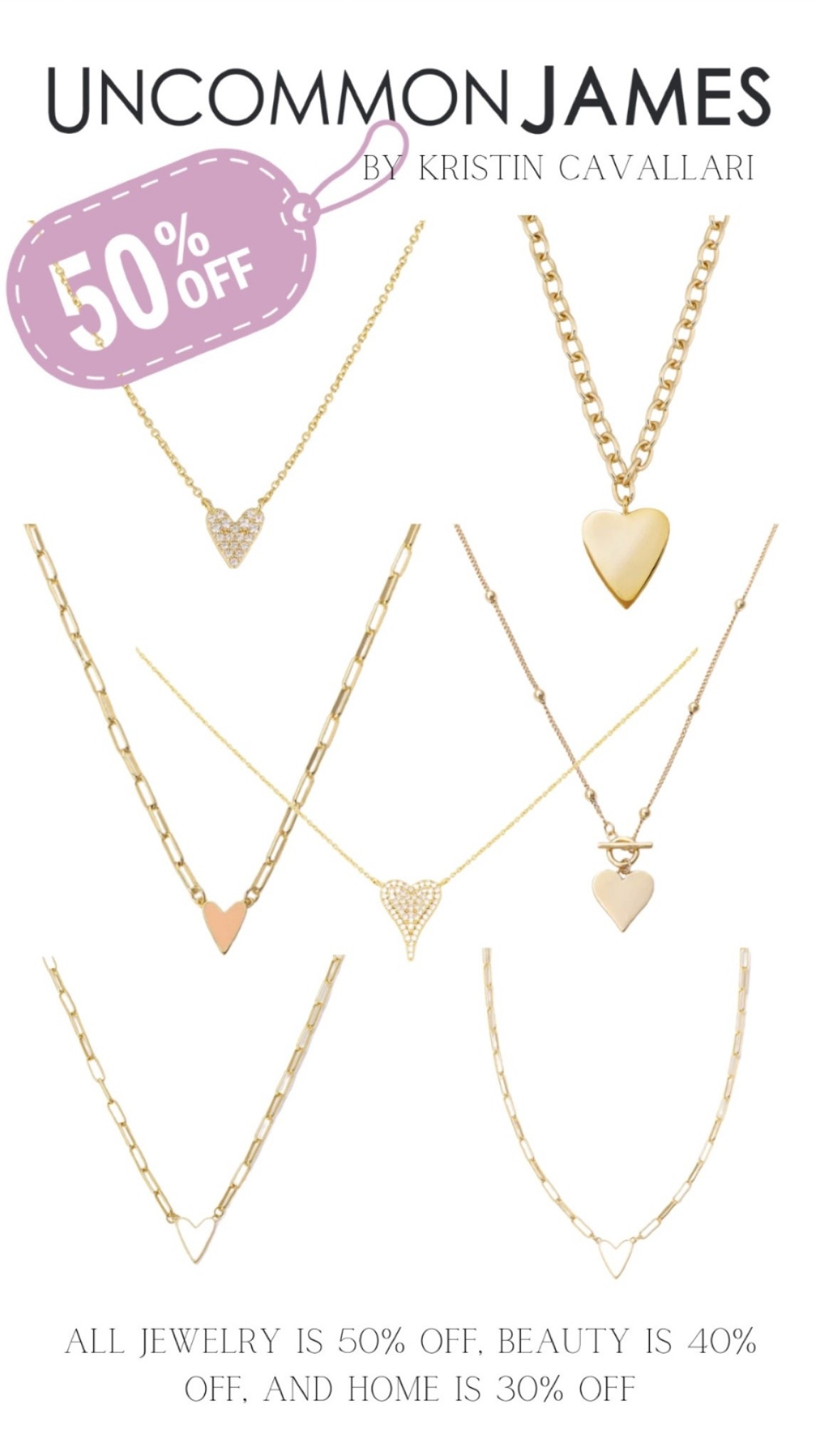 UNCOMMON JAMES 50% Off Jewelry 
Beauty is 40%
Home is 30% off!

#LTKGiftGuide #LTKFindsUnder50 #LTKCyberWeek