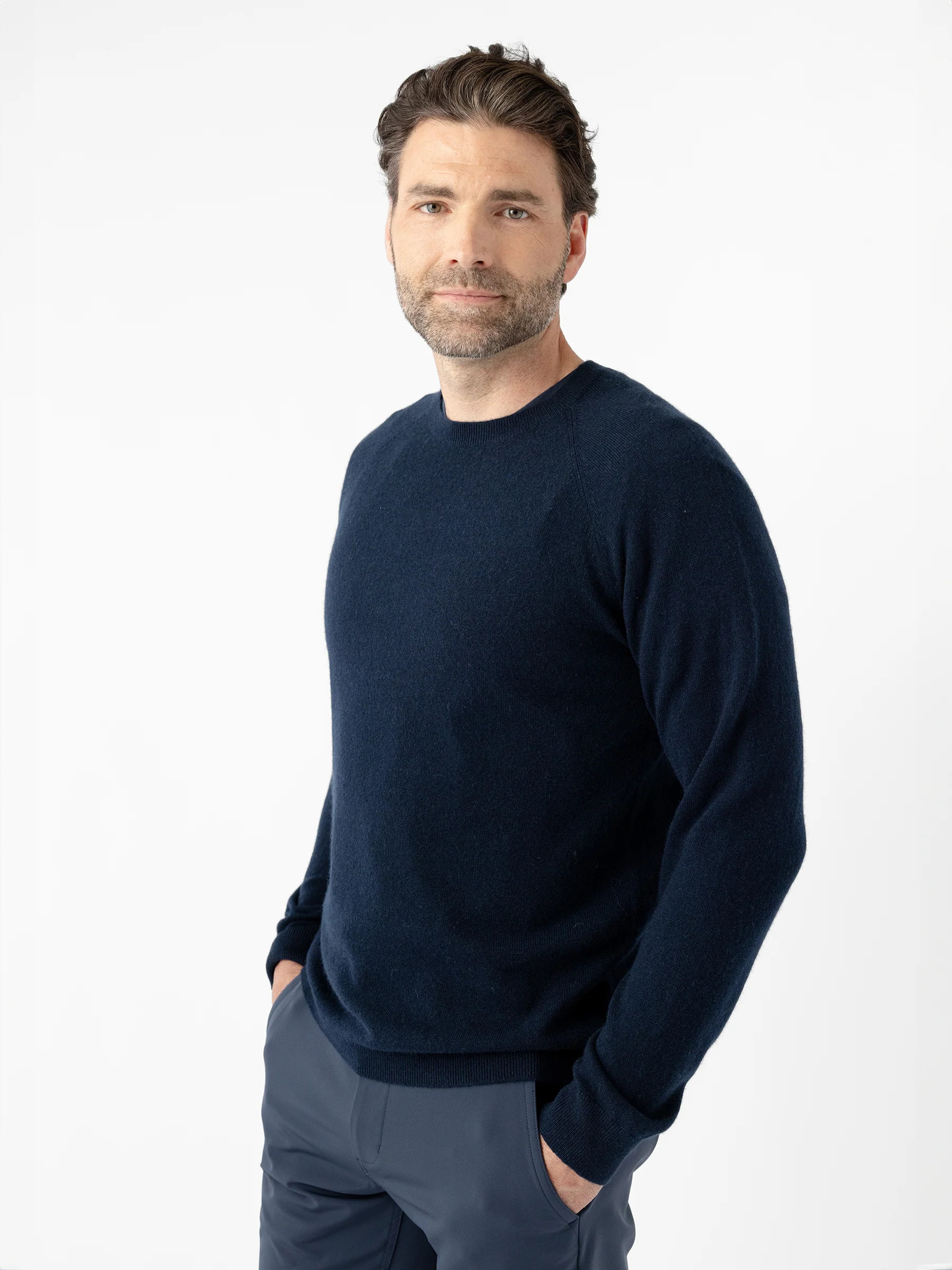 Men's Crewneck Sweater - Last Chance in Eclipse (Size: 2XL) - Cozy Earth | Cozy Earth
