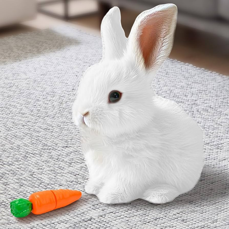 My Realistic Bunny Toy, 2025 New Interactive Easter Bunny Toy, Easter Bunnies Stuffed Animal, Can... | Amazon (US)