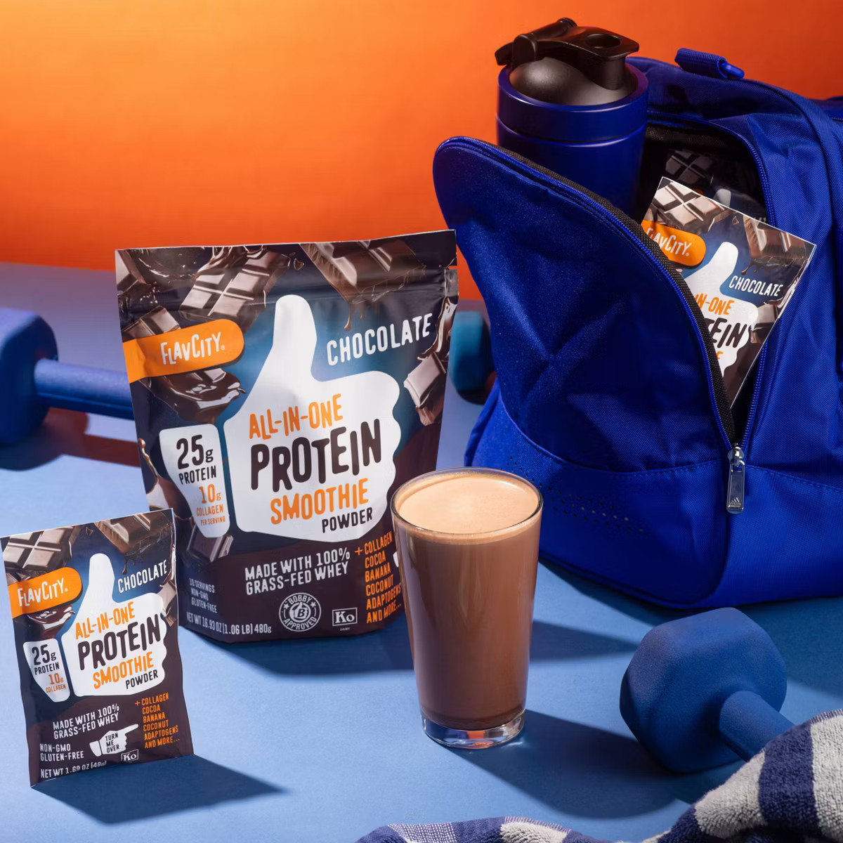 FlavCity Protein Smoothie powder - 10 Servings - Chocolate - 480gms | Target