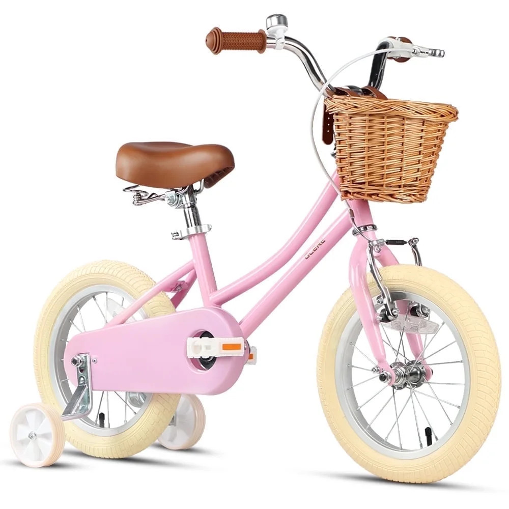 Glerc 12 Inch Kids Bike for Age 2 3 4 Years Old Little Girls Toddlers Retro Vintage Style Bicycle... | Walmart (US)