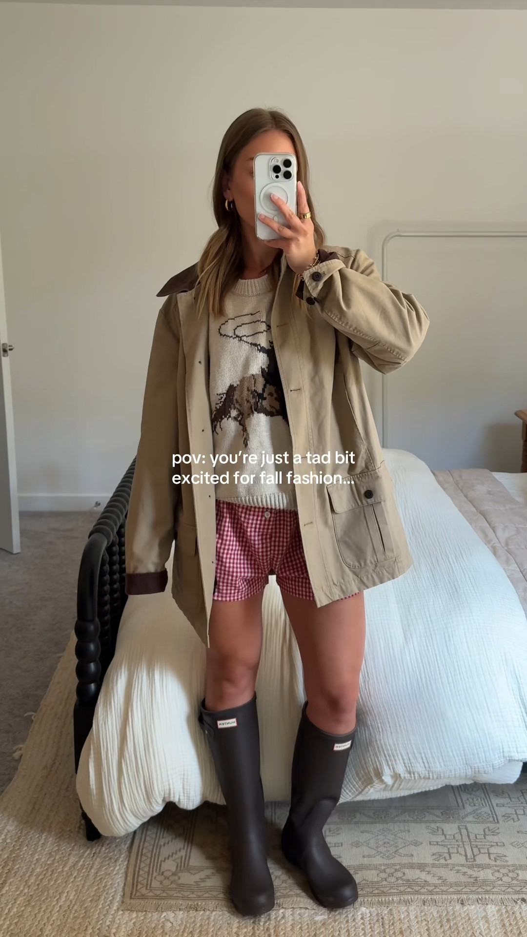 8/12/25 Styled my chocolate brown Hunter boots every which way I could think of to take them from summer to fall 🤎 Linking all of the outfits here so you can shop the full roundup — from cozy layers to transitional pieces that make the shift into fall so much easier

#LTKStyleTip #LTKShoeCrush