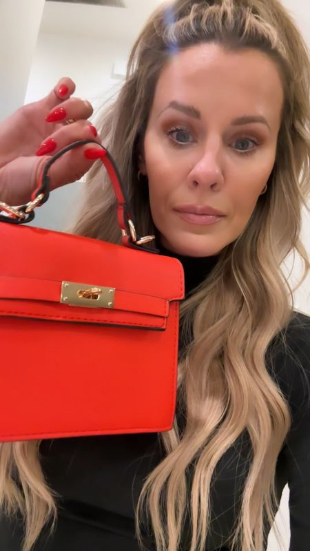 Love finding designer inspired pieces at @walmartfashion that are inexpensive! It doesn’t take a million bucks to look like a million bucks! This red bag is under $20, comes in tons of other colors too! Linking up some of my favorite items that look designer!  #walmartfashion #walmartpartner

#LTKfindsunder50 #LTKstyletip #LTKsalealert