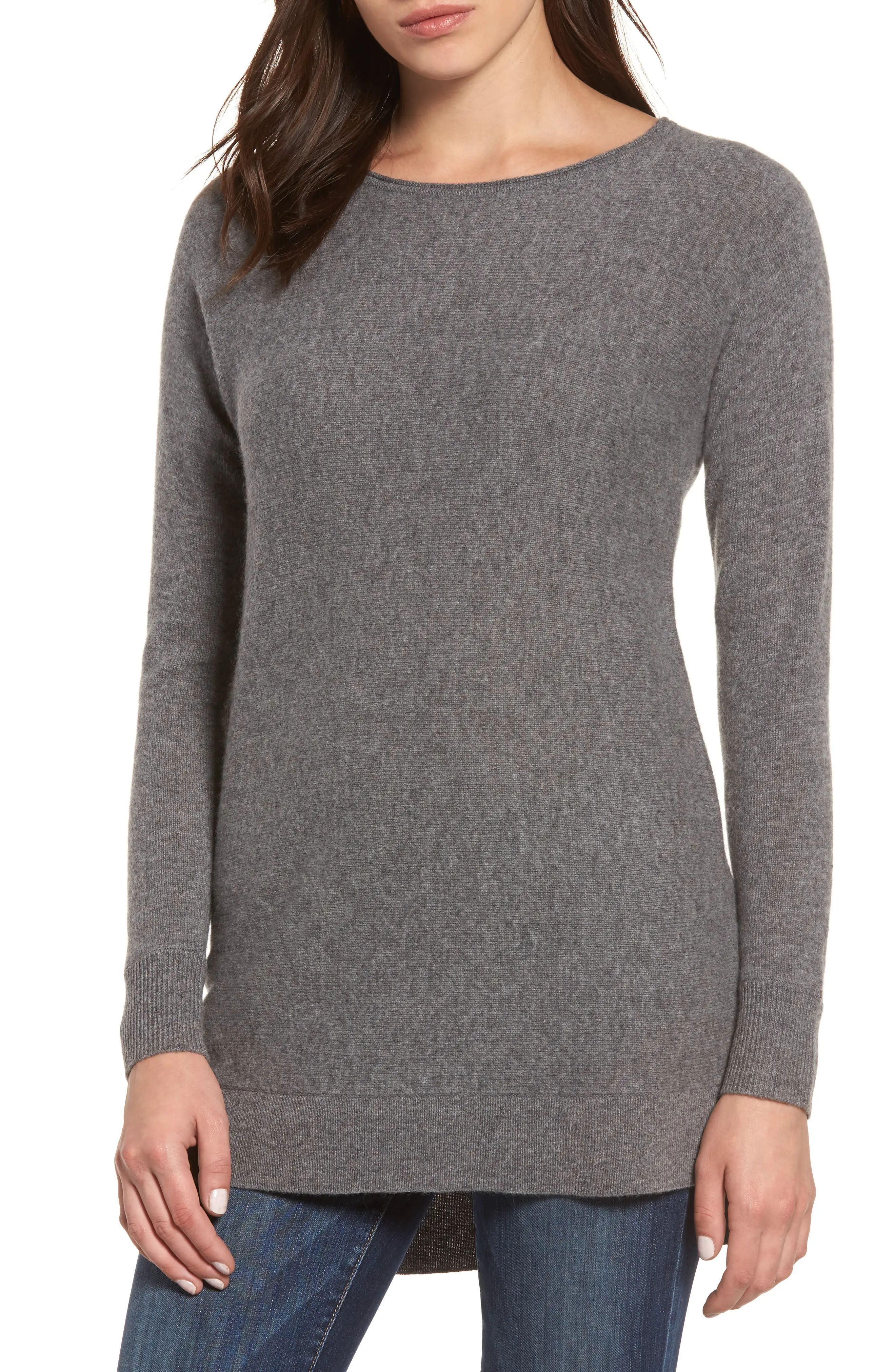 High/Low Wool & Cashmere Tunic Sweater | Nordstrom