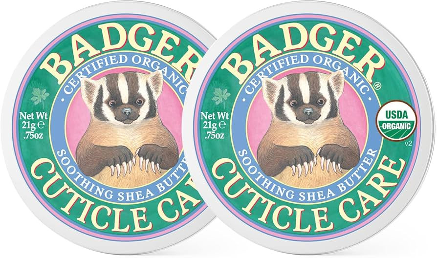 Badger Organic Cuticle Care Balm - Natural Nail Care Cream with Shea Butter, Vitamin-Rich Seabuck... | Amazon (US)