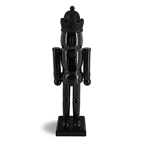 Nutcracker Ballet Gifts Wood Nutcracker Figures Decorations, Christmas Holiday Home Decor, 12-inch, Solid Black | Amazon (US)