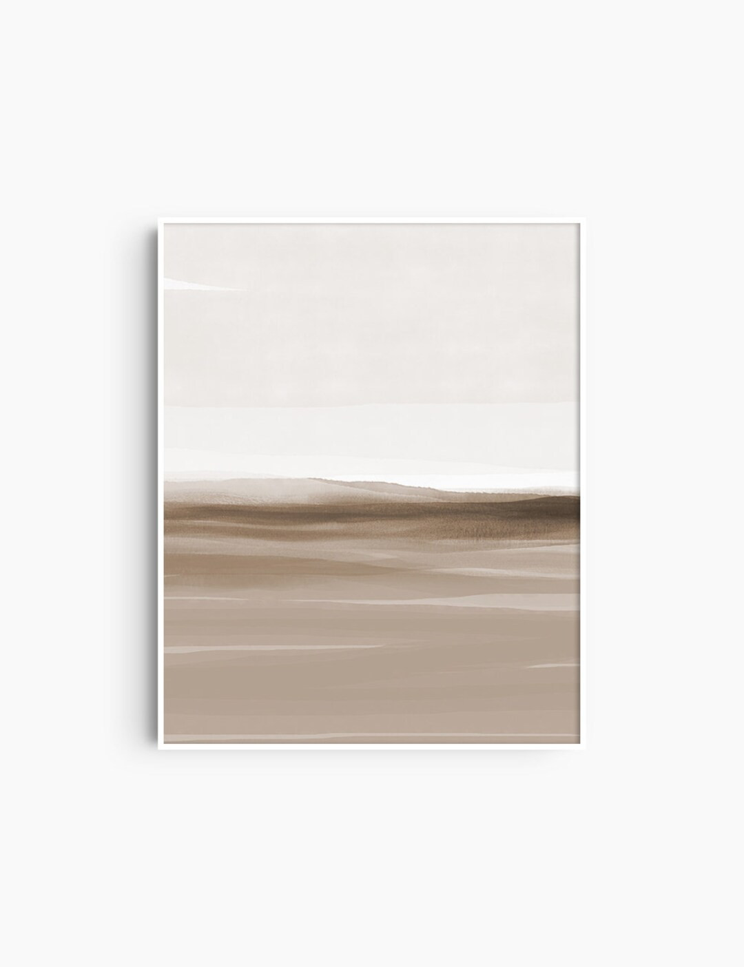 ABSTRACT WATERCOLOR LANDSCAPE. Brown. Beige. Desert. Aesthetic. Minimalist. Printable Wall Art. -... | Etsy (US)