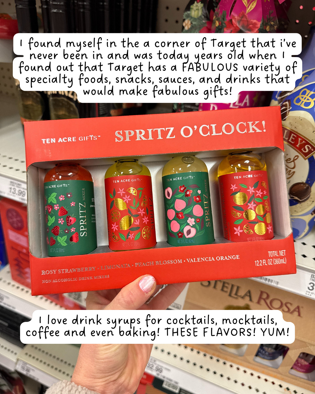 Gifting syrups is a versatile idea for cocktails, mocktails, coffee & baking. This is a great set from Target! 

 #LTKGiftGuide #LTKHoliday #LTKFindsUnder50