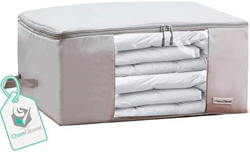 Comforter Storage Bag - Folding Organizer bag for King/Queen Comforters, Pillows, Blankets, Beddi... | Amazon (US)
