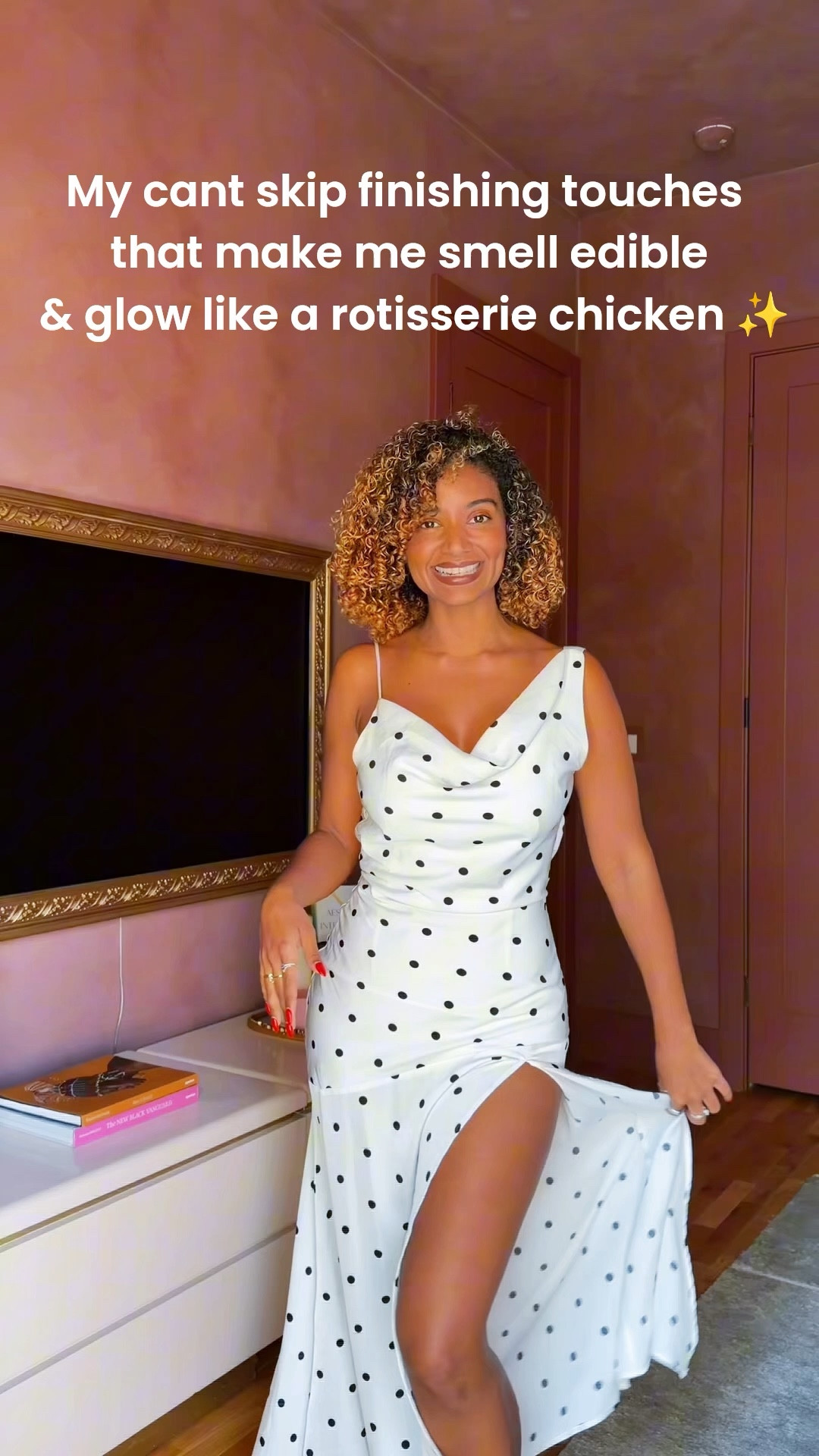 Polka dots are such a fabulous classic print 🥰🥂🍩✨ this routine always gets me compliments on my glowing dewy skin and edible scent! 

#LTKootd #LTKmorningroutine #LTKgrwm