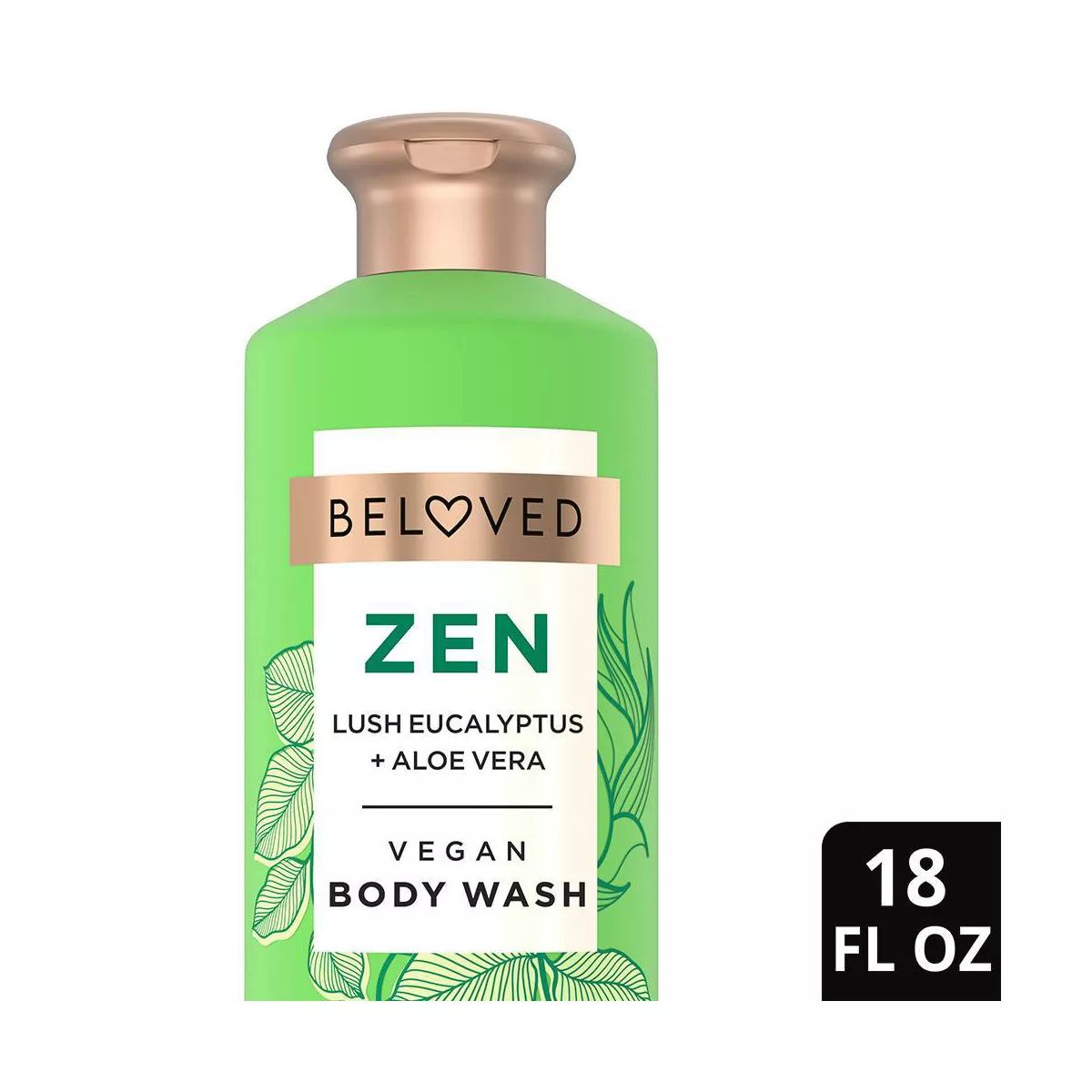 Beloved Zen Vegan Body Wash with Lush Eucalyptus & Aloe Vera - 18 fl oz | Target