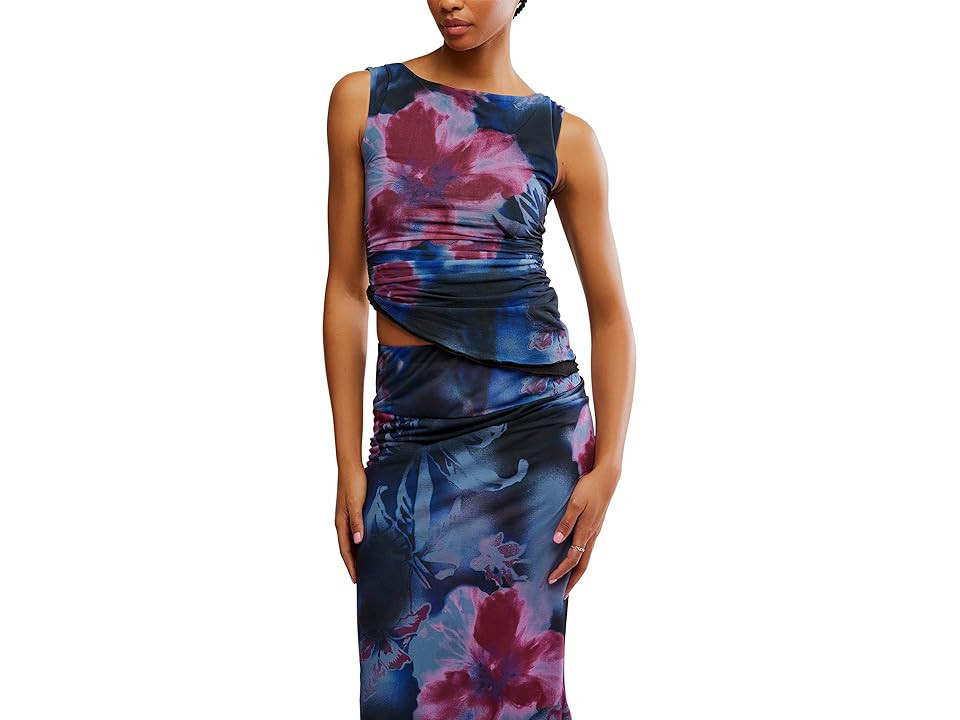 Free People Ash Knit Top - Print Women's Clothing Night Combo : XS (Women's 0-2), Polyester | Zappos