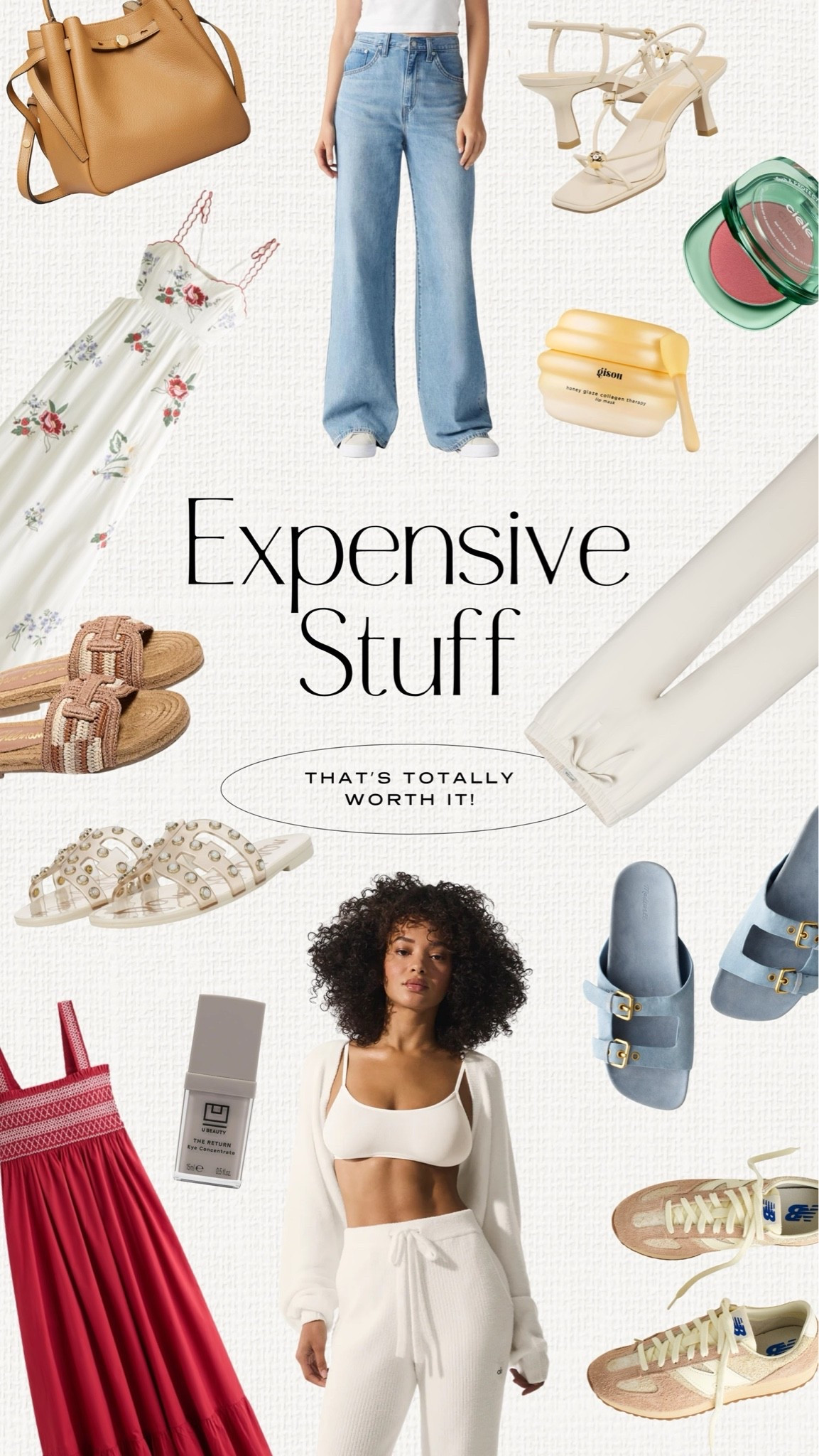 Expensive stuff that is TOTALLY worth it! Clean beauty, skincare, cosmetics, makeup and anti-aging products. Wrinkle-free pants and waist gap-eliminating jeans. Luxury handbags, purses and totes. Summer maxi and midi dresses for vacations. Luxury loungewear.

#LTKootd #LTKPetite #LTKTravel