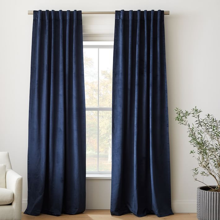 Luster Velvet Curtain | West Elm (US)