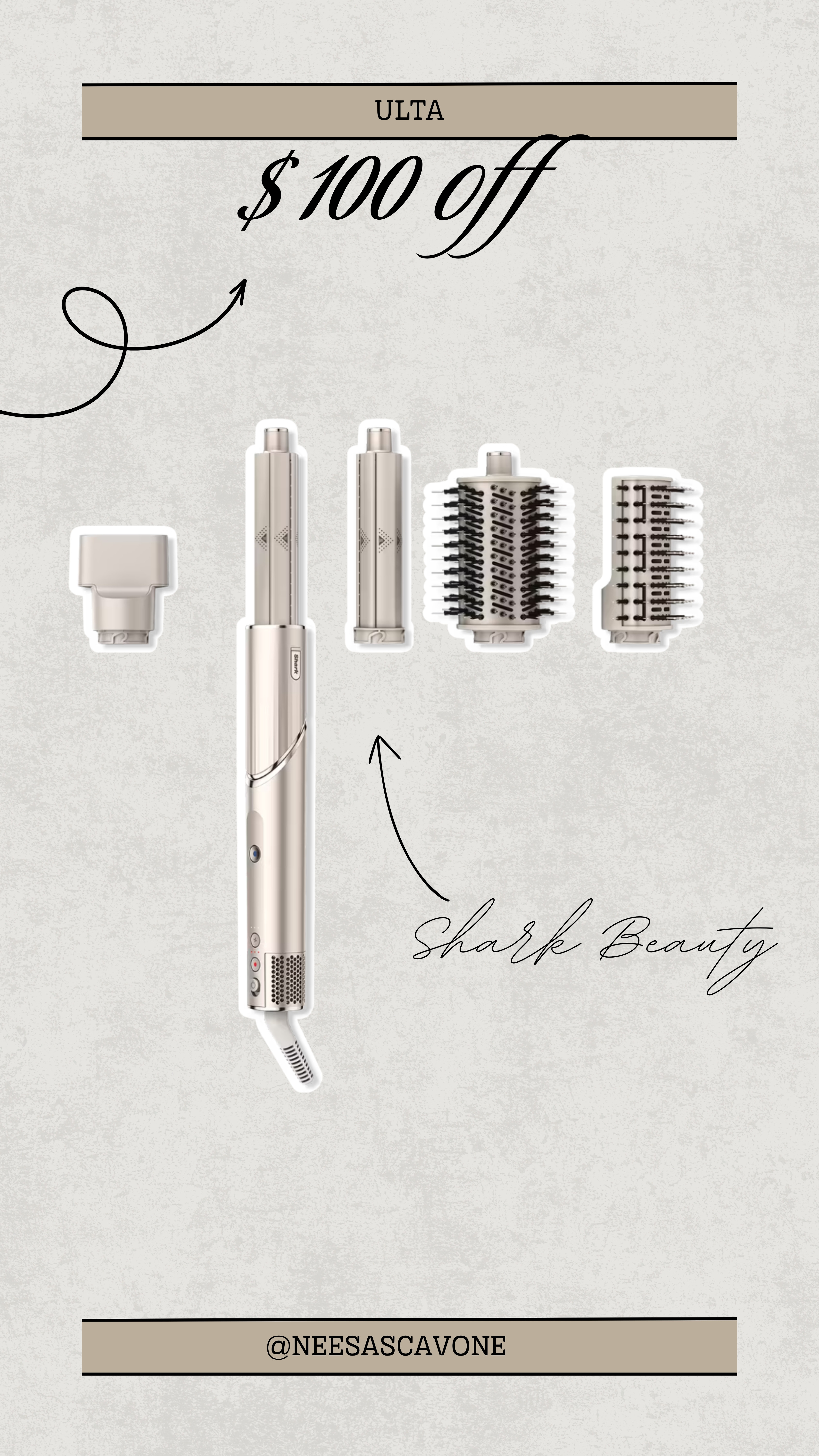 Snagged the Shark Beauty styler for $100 off at Ulta — such a steal!! ✨ Comes with all the attachments you need for a flawless blowout at home. Run, don’t walk! Linked it on my LTK for you. 💨💁🏼‍♀️ #sharkbeauty #ultadeals #ltkbeauty #ltkfinds #ltksale #ultafinds #hairtools #beautydeals #haircare #sharkflexstyle #blowoutathome #beautystaples #ltkit #ltkhairstyle #sharkstyler #sharkhair #beautygadgets 

 

#LTKSaleAlert #LTKFindsUnder100 #LTKBeauty