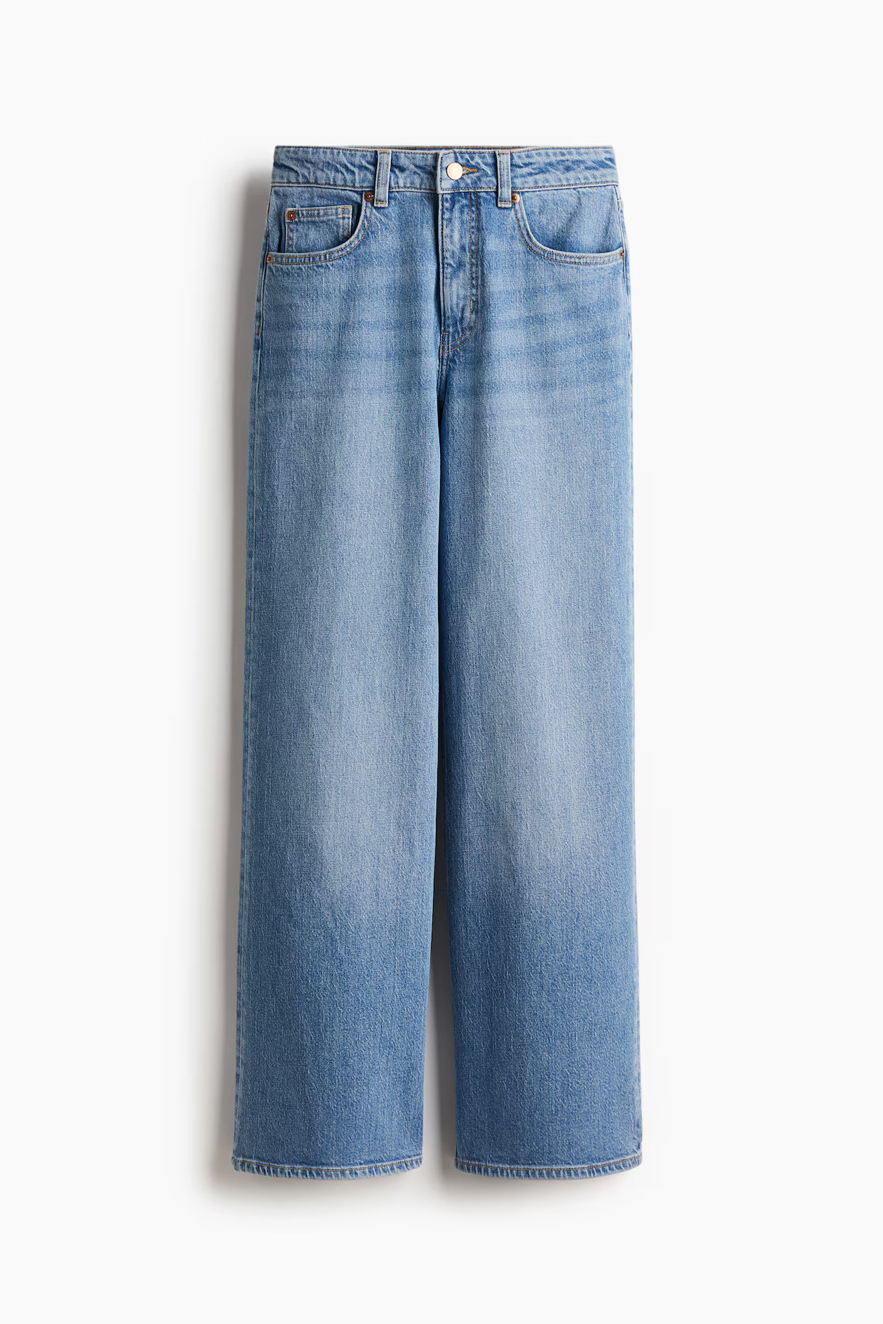 Wide High Jeans - Helles Denimblau - Ladies | H&M DE | H&M (DE, AT, CH, NL, FI)