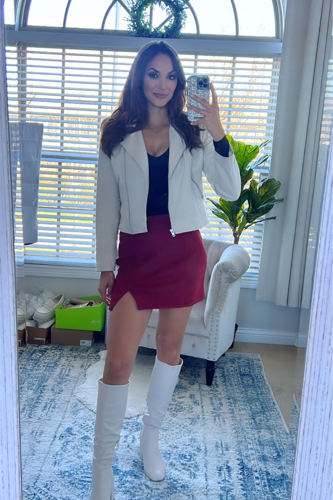 White boots, suede skirt, suede jacket, Steve Madden #amazonfashion

#LTKSeasonal #LTKunder50