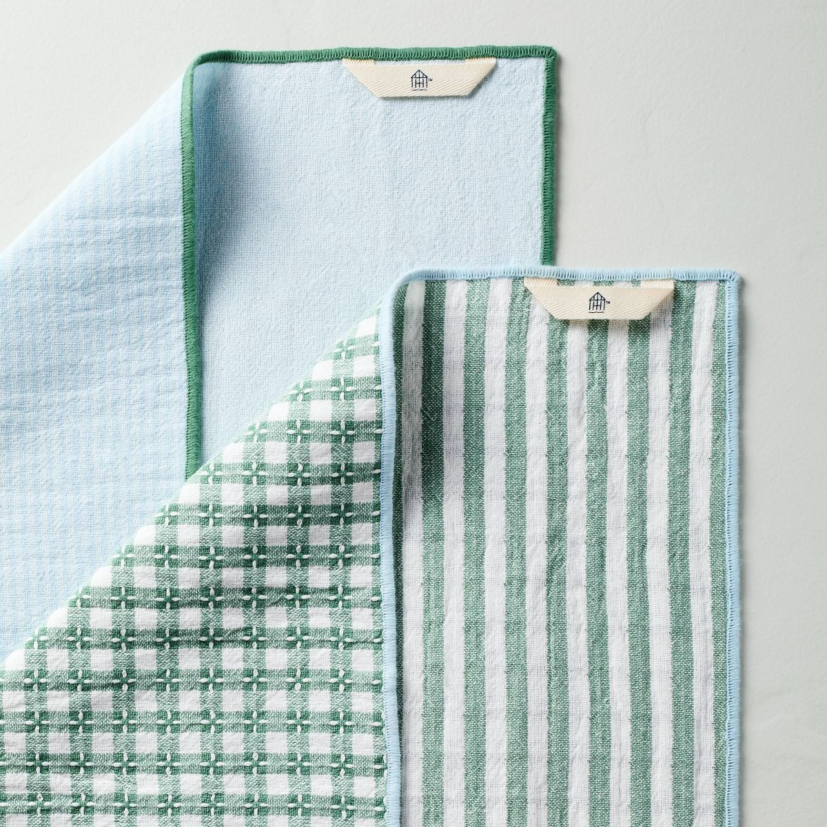 2ct Textured Kitchen Towels Coral/Tan - Hearth & Hand™ with Magnolia | Target