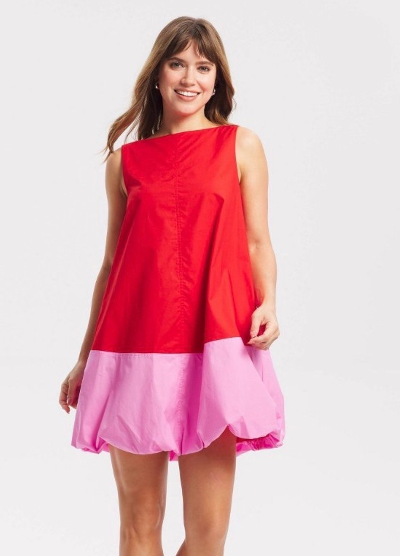 Anthro or Target?!? Cutest bubble hem dress also comes in black and white!
