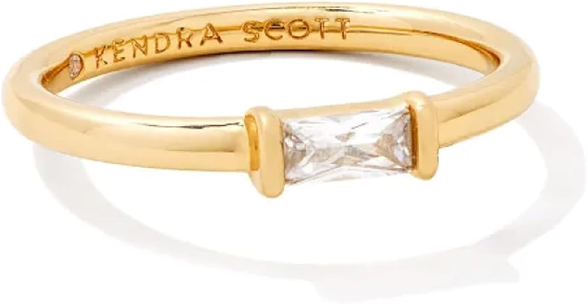 Kendra Scott Juliette Band Ring in White Crystal, Fashion Jewelry for Women | Amazon (US)