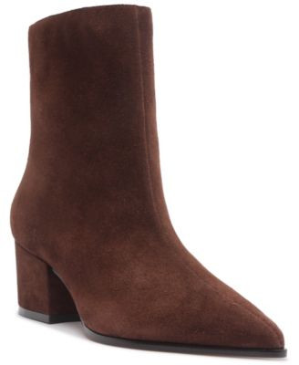 Arezzo Women's Ally Mid Block Pointed Toe Dress Booties - Black | Macy's