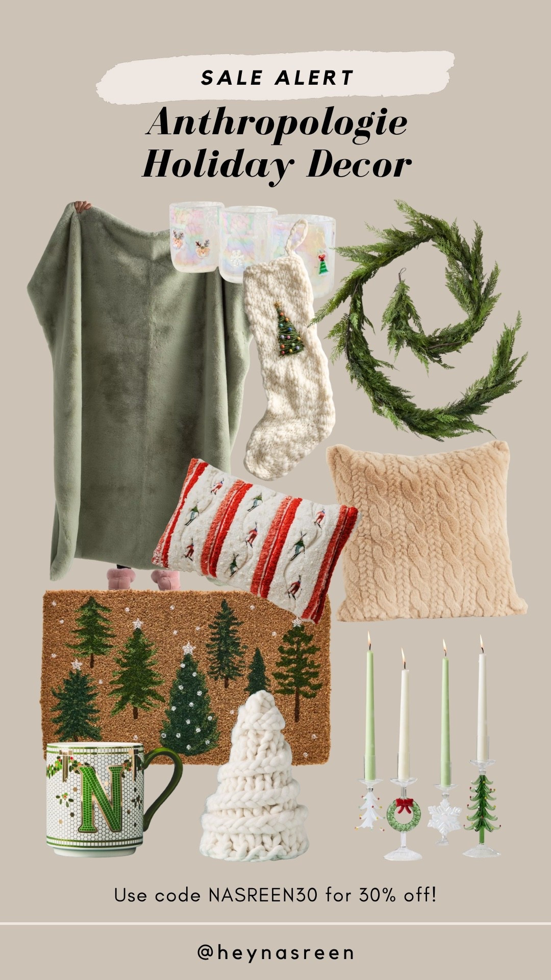 Use my code NASREEN30 for 30% off at Anthropologie! Always the most chic and fun holiday decor 🎄✨

#LTKHome #LTKHoliday