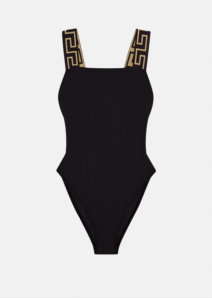 Versace Greca Border One-Piece Swimsuit for Women | US Online Store | Versace (US)
