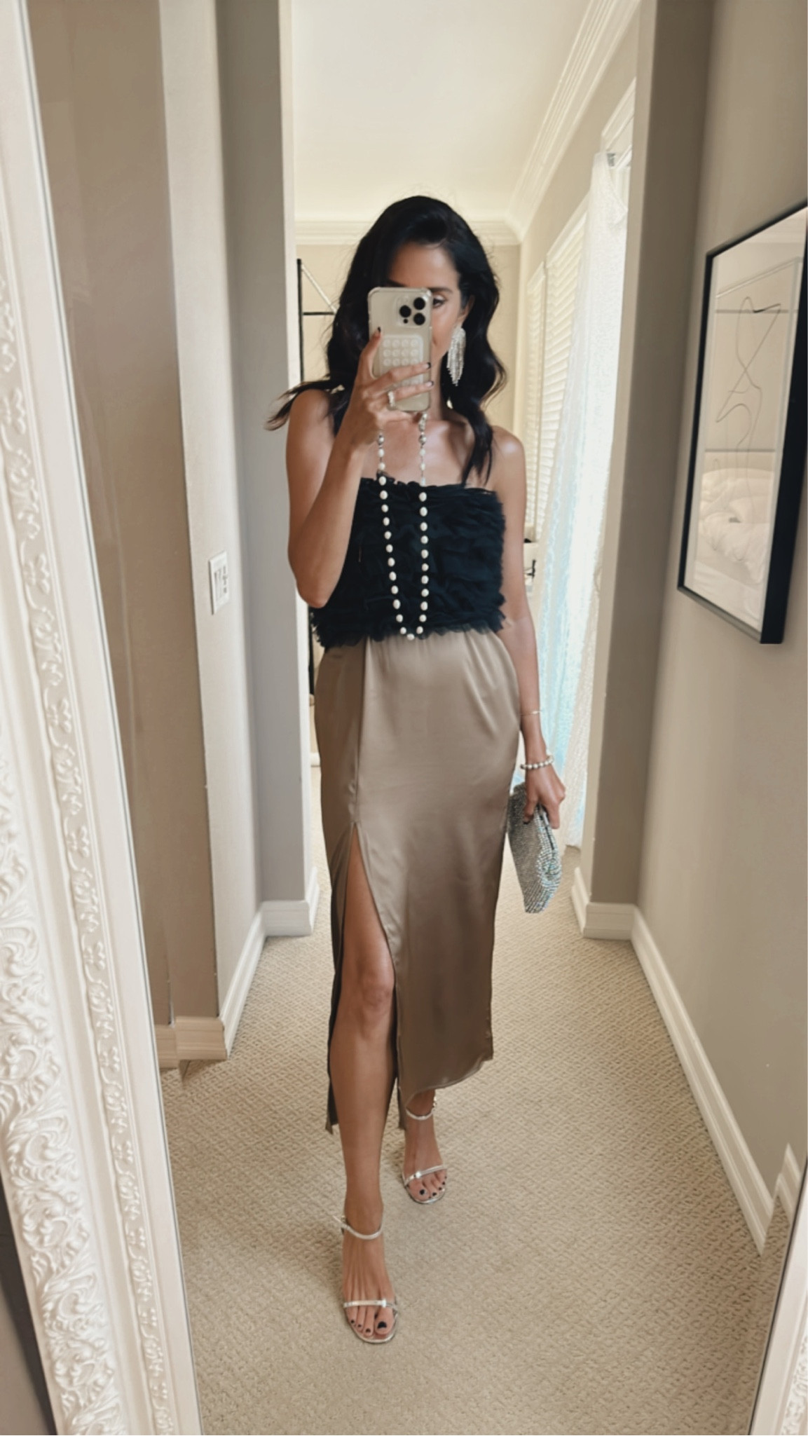 This outfit is from target ✨ I’m just shy of 5-7” wearing the size XS skirt and ruffle top. Holiday style, holiday fashion, StylinByAylin 

#LTKHoliday #LTKfindsunder50