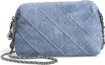 Tory Burch Fleming Denim Suede Crossbody Bag | Nordstrom | Nordstrom
