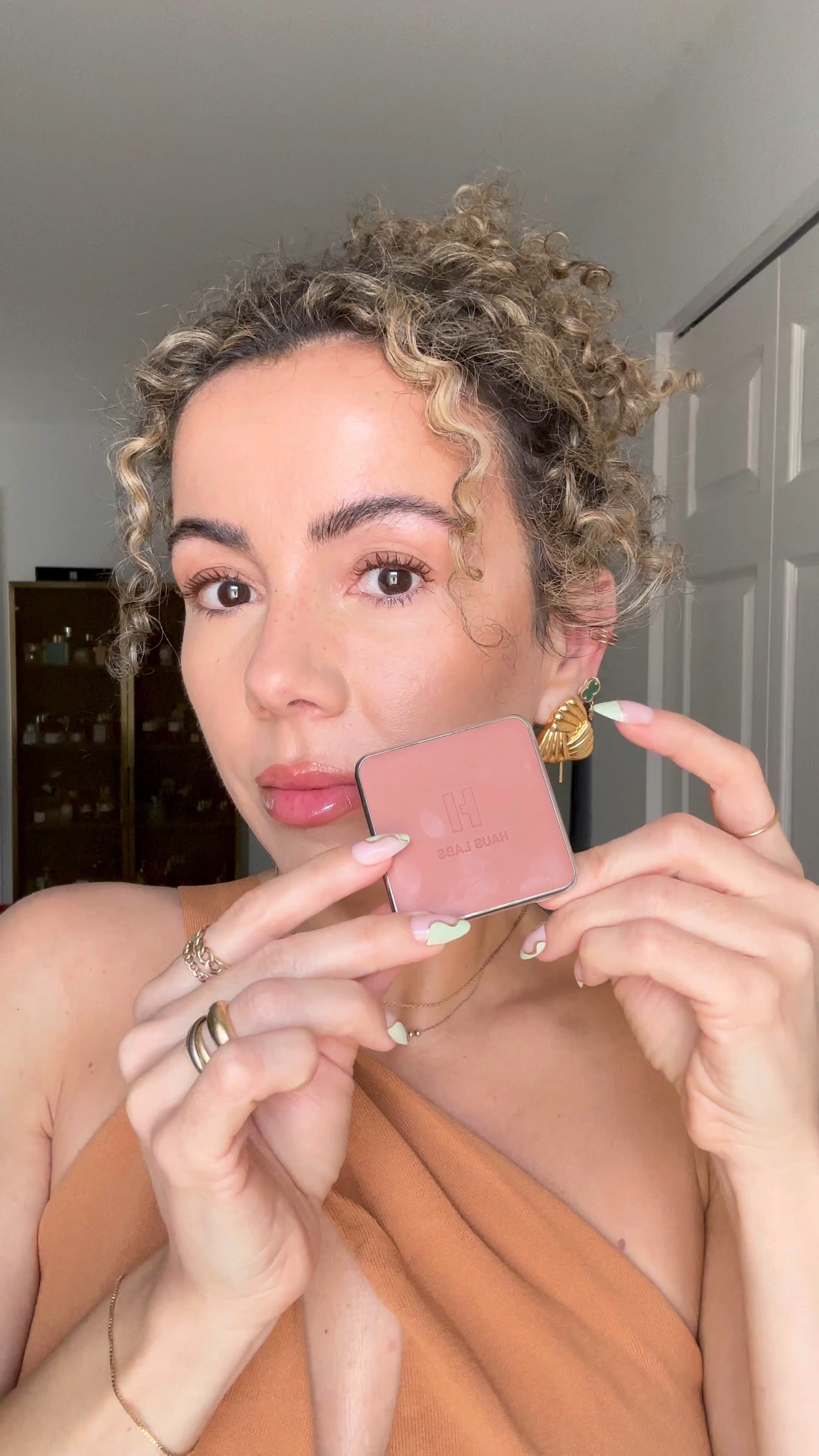 If you’re looking for a Sunkissed blush in a powder formula, Haus Labs Fire Moon is amazing! 

#LTKbeauty