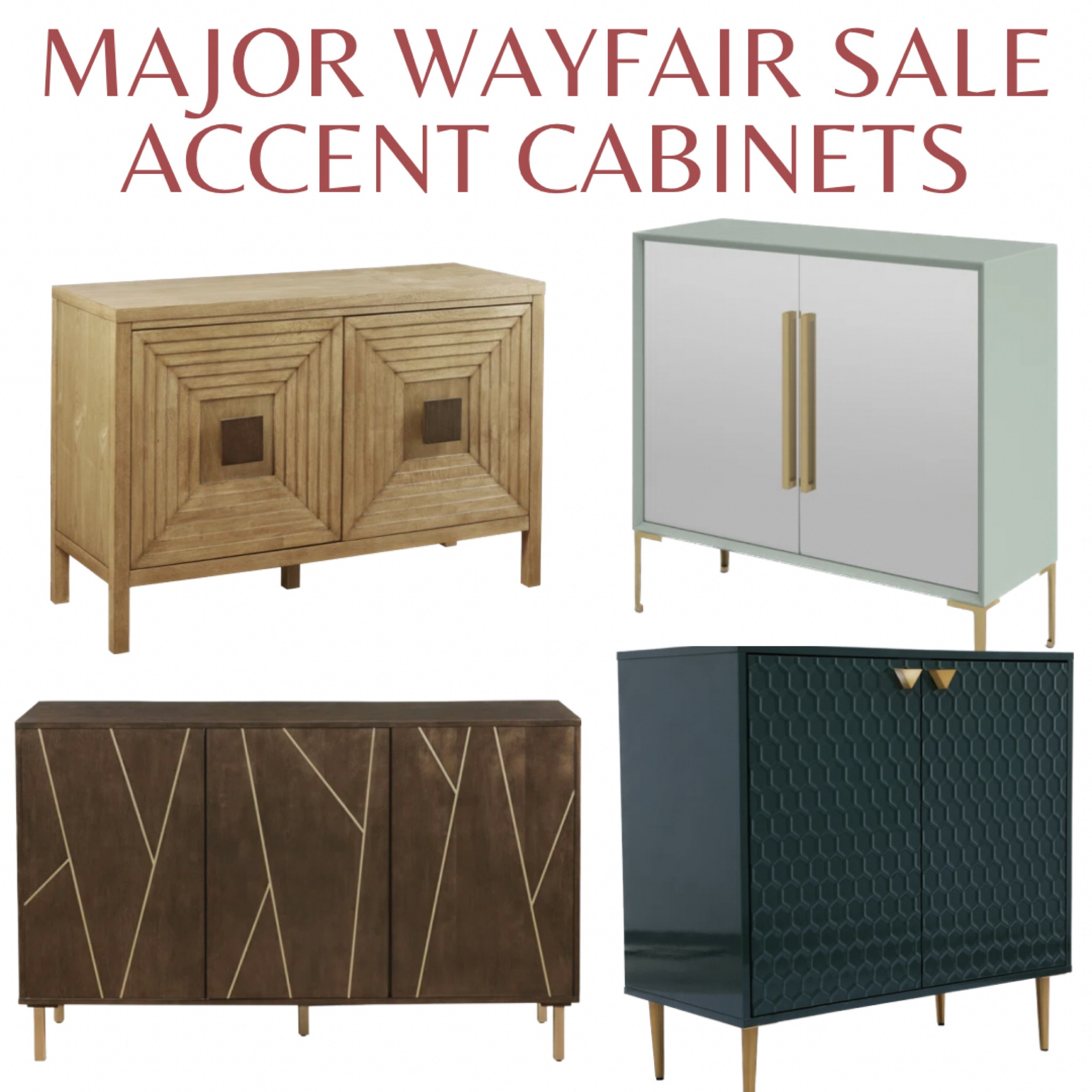 Accent cabinets on sale during Wayfair’s furniture sale!

Cabinets, living room decor, living room furniture, wood furniture, storage, home storage, home organization, sale alert

#LTKstyletip #LTKhome #LTKsalealert