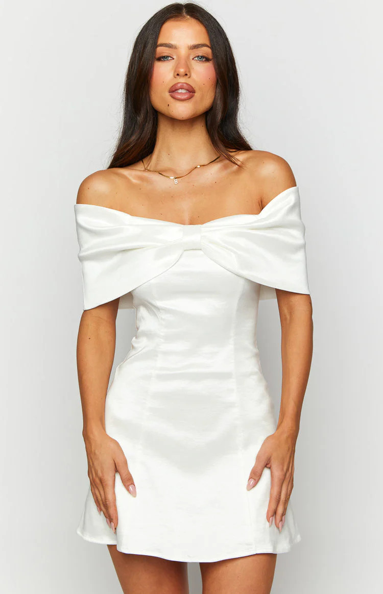 Lissy White Mini Dress | Beginning Boutique (US)
