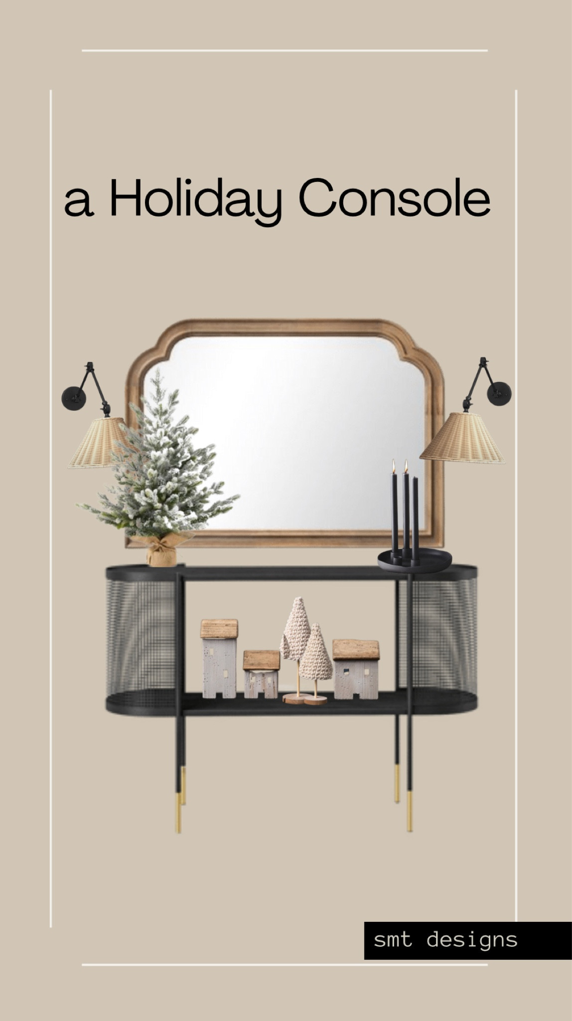 A holiday console minimally decorated for the holiday season! 

Everything on this board is currently on sale! 

#mcgeeandco #hmhome #wayfair #target #anthropologie

#LTKhome #LTKHoliday #LTKCyberweek