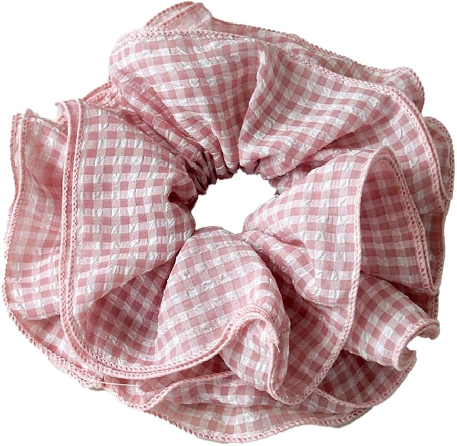 7.87 inch Oversized Chiffon Hair Scrunchies for Women Girls, Ruffle Layered Design Elegant Classi... | Amazon (US)