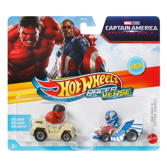 Hot Wheels RacerVerse Die-Cast Cars, Set of 2 Toy Vehicles with Character Drivers Optimized for R... | Walmart (US)