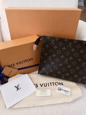 NEW Louis Vuitton Monogram Large Toiletry Pouch 26 LV Brand NWT Clutch Purse | eBay US