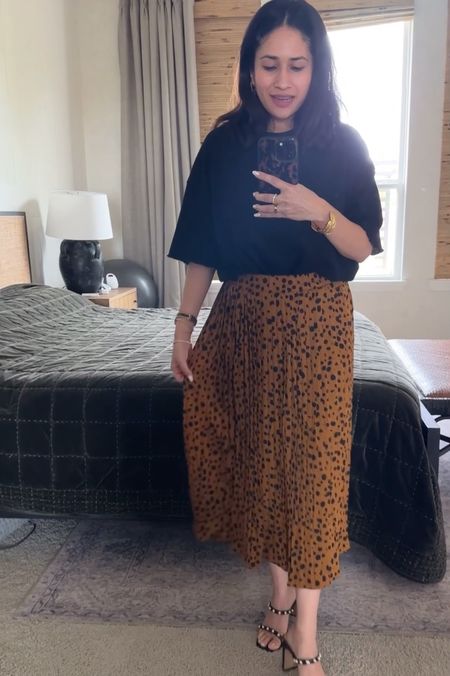 I love this skirt! So many color options and a really good fit ❤️ I like it with an oversized top and these really comfy high heeled sandals! 

#LTKStyleTip #LTKU #LTKShoeCrush