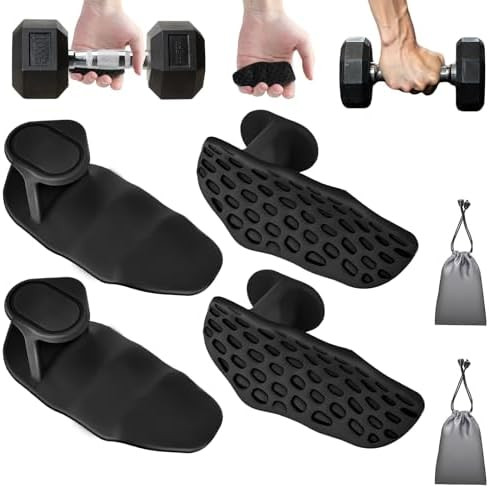 4-PCS Rypt Grip for Weight Lifting Deadlift Rows-Rubber Anti-Slip Ergonomic Lifting Gloves for Me... | Amazon (US)
