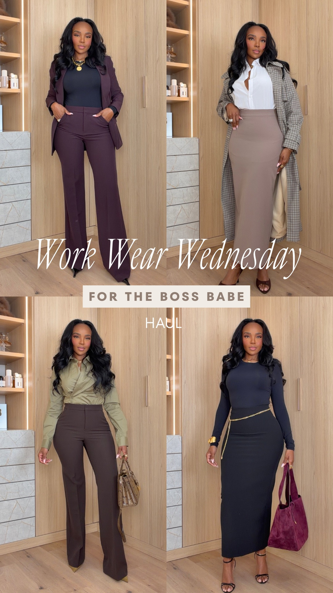 Workwear that actually makes you feel put together. 🤎

This week’s Workwear Wednesday is all about polished pieces that still feel feminine — tailored trousers, structured layers, sleek skirts, and easy tops that make office dressing feel elevated without being boring.

business casual workwear, work outfit ideas, office outfits women, fall work outfits, professional outfits women, boss babe outfits, tailored trousers women, work skirt outfit, elevated workwear, fall business casual

Wearing: Size Small/4 | 5’4” | 140 lbs | 34D-27-40

📲 Download the free LTK app & follow @kirasfashionfinds to shop all my daily finds.

#LTKPetite #LTKWorkwear #LTKStyleTip

#LTKWorkwear #LTKPetite #LTKootd