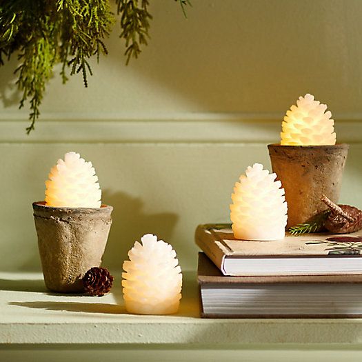LED Pine Cones, Set of 4 | Terrain