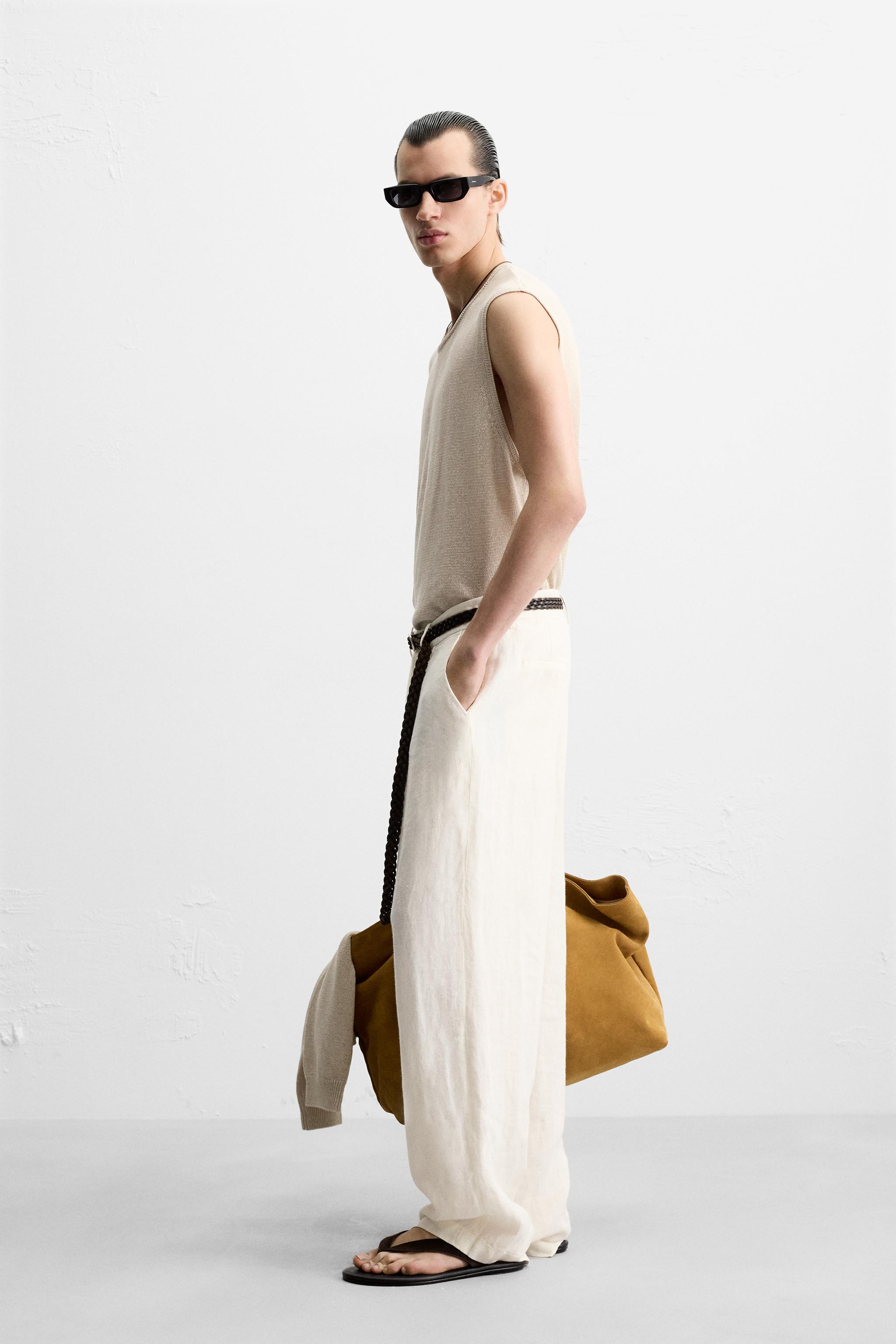 LINEN KNIT T-SHIRT | Zara UK