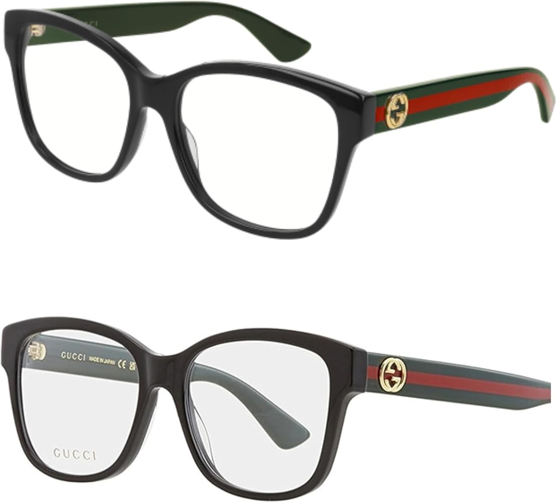 Gucci GG0038ON Designer Fashion Eyeglasses Stylish Square Frame Eyewear with Luxury eSHADES Kit -... | Amazon (US)